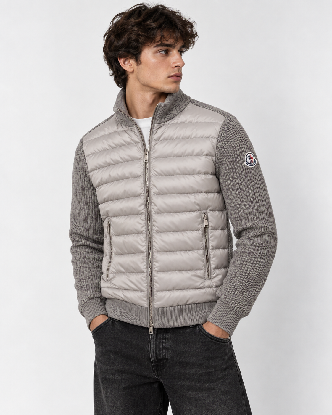 Silver Alpine Knit Jacket