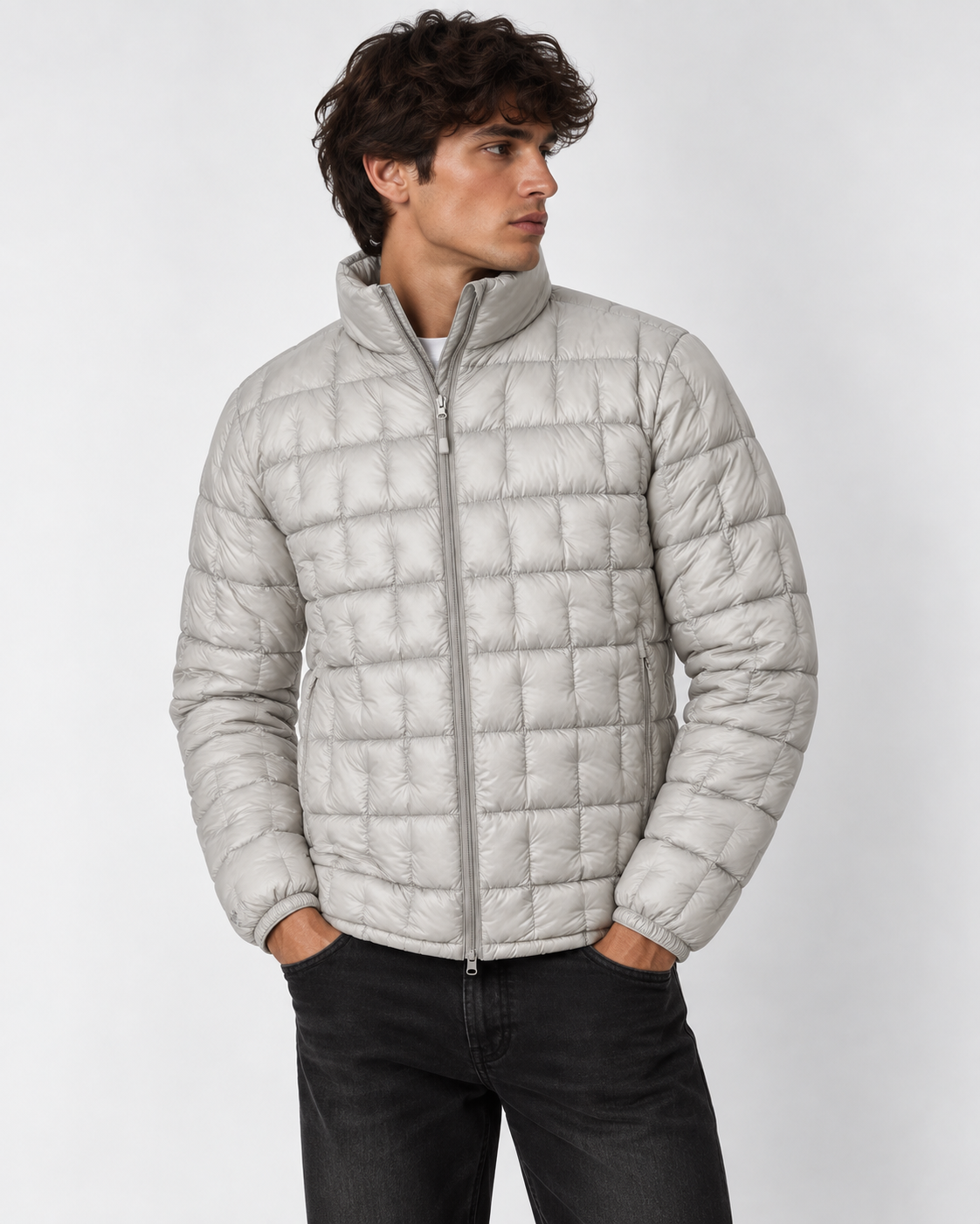 Silver Cloud Puffer Jacket